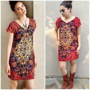 NWT Anthropologie Maeve Medallion Shift Print Dress - Size M